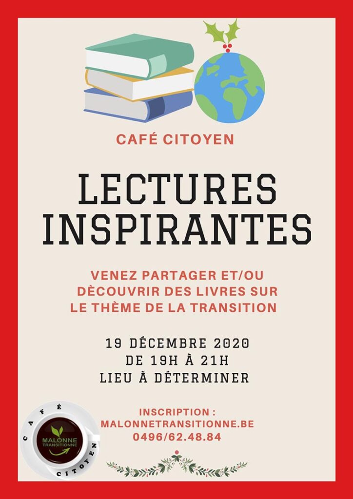 ANNULÉ - 5e Café citoyen : Lectures inspirantes @ Namur | Wallonie | Belgique