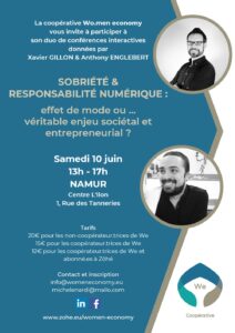Conférence : sobriété & responsabilité numérique @ Centre Lilon, salle TAN | Namur | Région Wallonne | Belgique