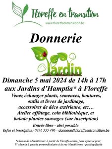 FET : Donnerie spéciale Jardin @ Jardins d'Hamptia - Floreffe | Floreffe | Région Wallonne | Belgique